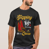 T-shirt Entrez Dans Mon 76E Léopard De La Reine Des talons (Devant)