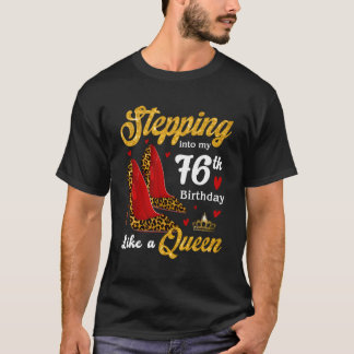 T-shirt Entrez Dans Mon 76E Léopard De La Reine Des talons