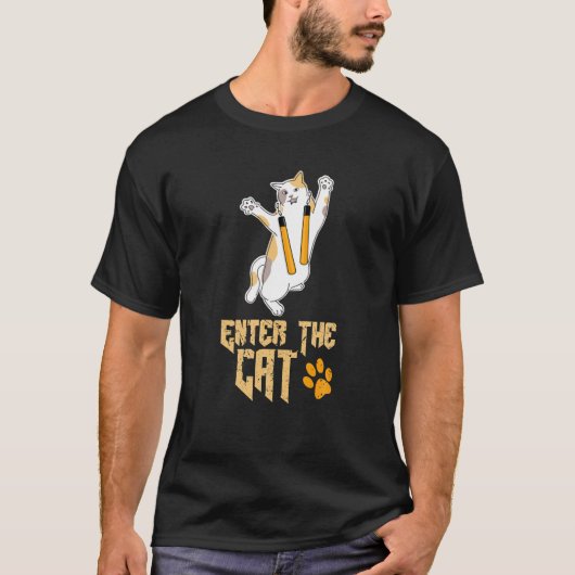 T-shirt Entrez le chat Kung Fu Martial Arts Combattez le c (Devant)