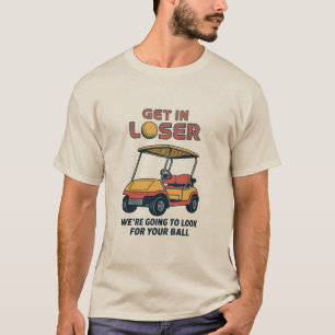 T-shirt Entrez loser Vintage Drôle Panier Golf Golf père 