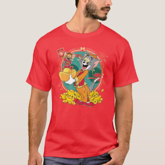 T-shirt Enveloppe rouge du Nouvel An Tom & Jerry