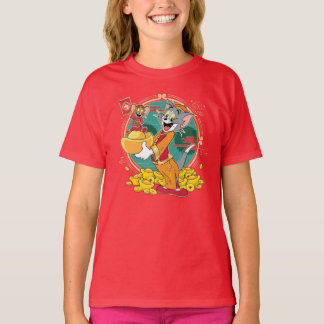 T-shirt Enveloppe rouge du Nouvel An Tom & Jerry