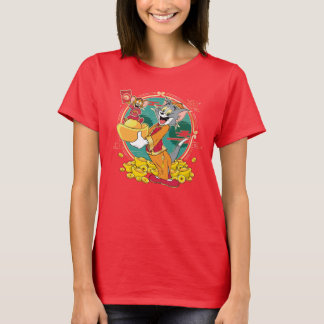 T-shirt Enveloppe rouge du Nouvel An Tom & Jerry