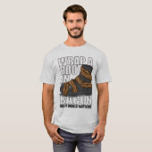 T-shirt Enveloppez une botte en lard et il goûterait bon (Devant entier)