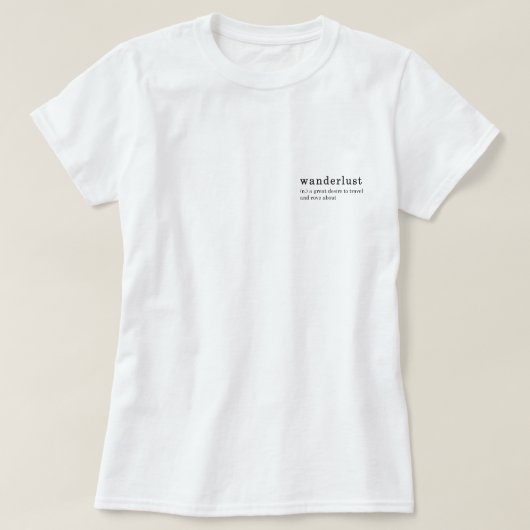 T-shirt Envie de voyager (Design devant)