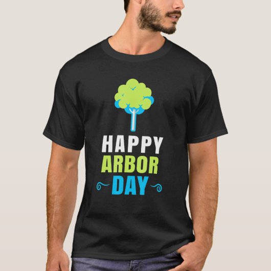 T-shirt Environmental Activism Happy Arbor Day Recycling (Devant)