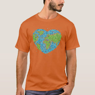 T-shirt Environnement Terre Climat Coeur Climat Protection