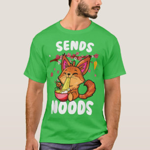 T-shirt Envoie noods principal coon ramen chat kawaii