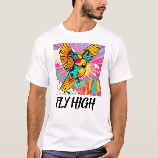 T-shirt Envolez-vous : Une Explosion de Couleurs ! (Devant)