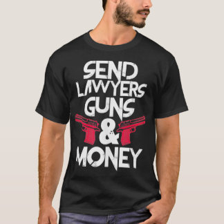 T-shirt Envoyer Avocats Armes et argent Drôle Avocat Avoca