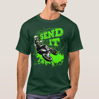 T-shirt Envoyer Le Cadeau Drôle Dirt Vélo Motocross MX Sup