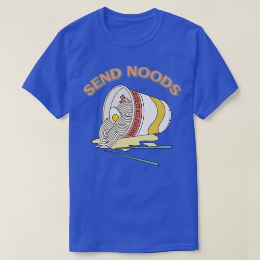 T-shirt Envoyer Noods Ramen Noodle Coupe Bowl Nourriture j (Design devant)
