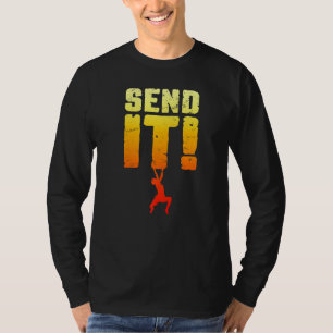 T-shirt Envoyez-le Bloc d'escalade d'escalade Grimpeur gar