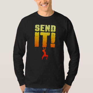 T-shirt Envoyez-le Bloc d'escalade d'escalade Grimpeur gar