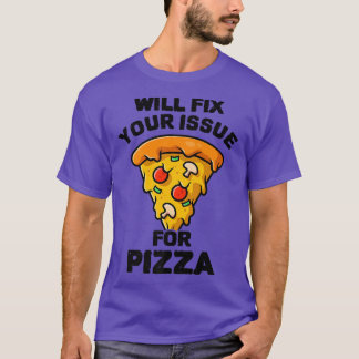 T-shirt Envoyez Votre Problème De Pizza Manger Pizza Itali