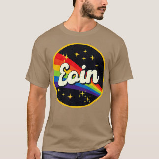 T-shirt Eoin Arc-En-Ciel Dans L'Espace Style Vintage