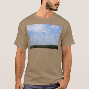 T-shirt éoliennes industrie de l'énergie verte