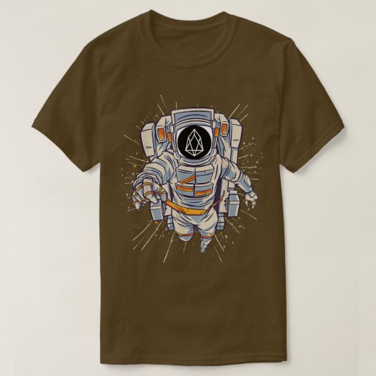 T-shirt EOS Crypto Tee, EOS Astronaut à Lune (Design devant)