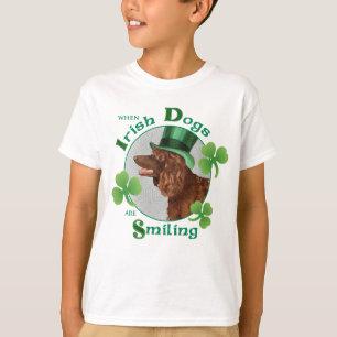 T-shirt Épagneul d'eau irlandaise du jour de St Patrick