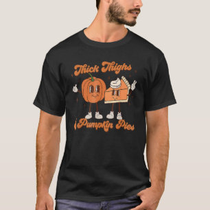T-shirt Épais cuisses Citrouilles Citrouille Thanksgiving
