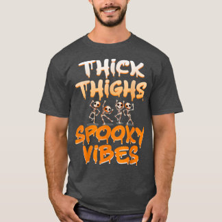 T-shirt Épais cuisses Éffrayant Halloween Pumpki vacances