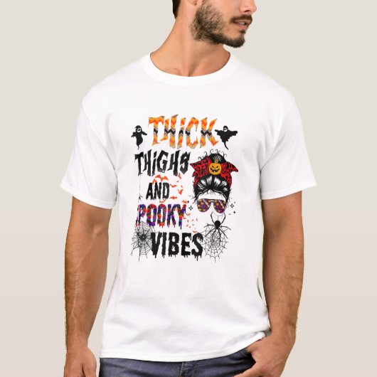 T-shirt Épais Cuisses Et Vibes Éffrayantes (Devant)