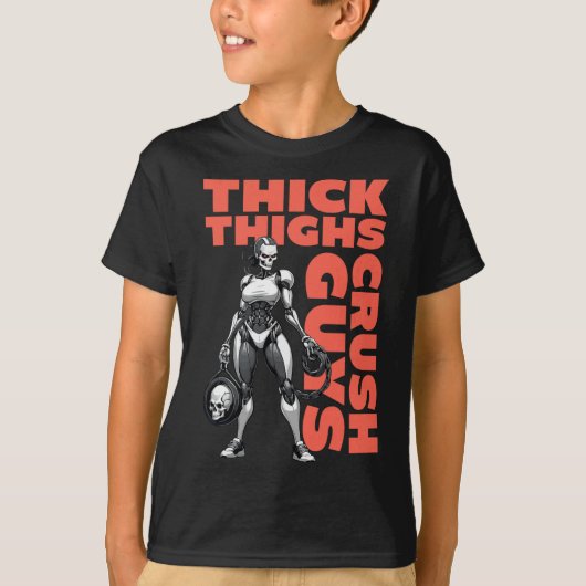 T-shirt Épais cuisses Les Gars Broyeurs Poids Bodybuilding (Devant)