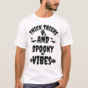 T-shirt Épais cuisses Vibes Éffrayantes Halloween Hallowee
