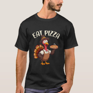 T-shirt Épargnez une dinde mangez une pizza drôle de Thank