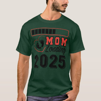 T-shirt Epectant Mère 2025 Baby Chargement 2025 garçon