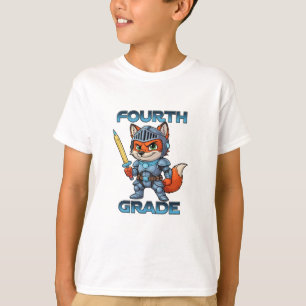 T-shirt Épée au crayon de chevalier de quatrième année Ret