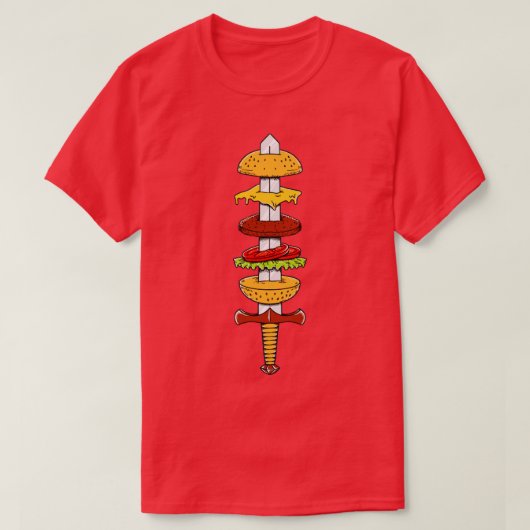 T-shirt Épée Burger (Design devant)