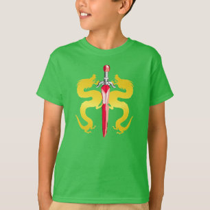 T-shirt Épée de dragon du soleil doré