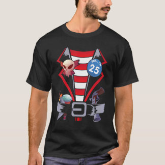 T-shirt Epées de crâne Costume de pirate Joyeux anniversai