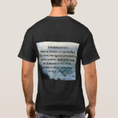 T-shirt EPH 6:12 Flesh & Blood Bible Citation Eau Paysage (Dos)