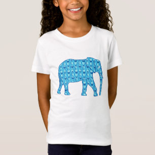 T-Shirt Ephène de fleur de Lotus - turquoise