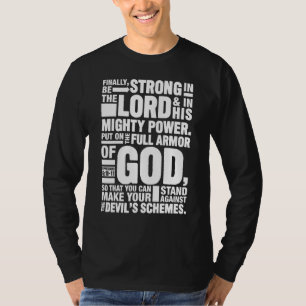 T-shirt Éphésiens 610 11 Soyez Forts Dans Le Seigneur Bibl