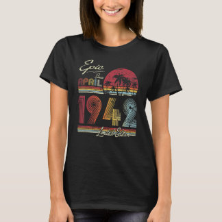 T-shirt Epic depuis avril 1942 80 Ans 80e Anniversaire 1