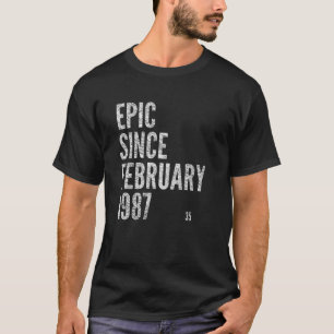 T-shirt EPIC DEPUIS FÉVRIER 1987 35E Anniversaire