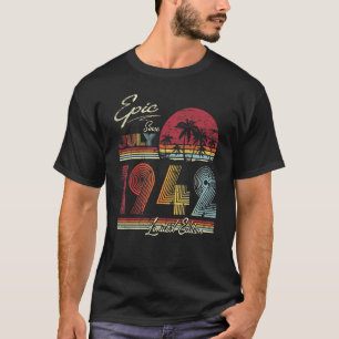 T-shirt Epic depuis juillet 1942 80 Ans 80e Anniversaire