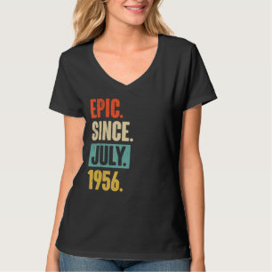 T-shirt Epic depuis juillet 1956 66 Ans 66e Anniversaire G