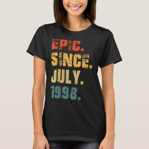 T-shirt Epic depuis juillet 1998 24e anniversaire 24 ans