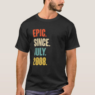 T-shirt Epic Depuis Juillet 2008 14 Ancien Cadeau 14e anni