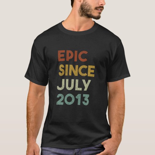 T-shirt Epic Depuis Juillet 2013 Cadeaux 9 Année Garçon Fi (Devant)
