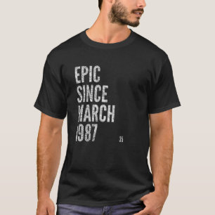 T-shirt EPIC DEPUIS MARS 1987 35E Anniversaire