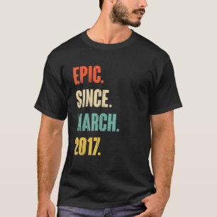 T-shirt Epic depuis mars 2017 5 ans 5e anniversaire