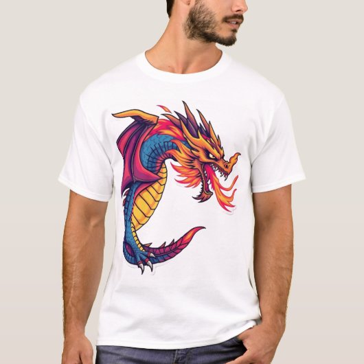 T-shirt Epic Dragon Design - Disponible sur T-Shirts! (Devant)