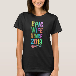 T-shirt Epic Femme Depuis 2019 Salue Au 3ème Anniversaire