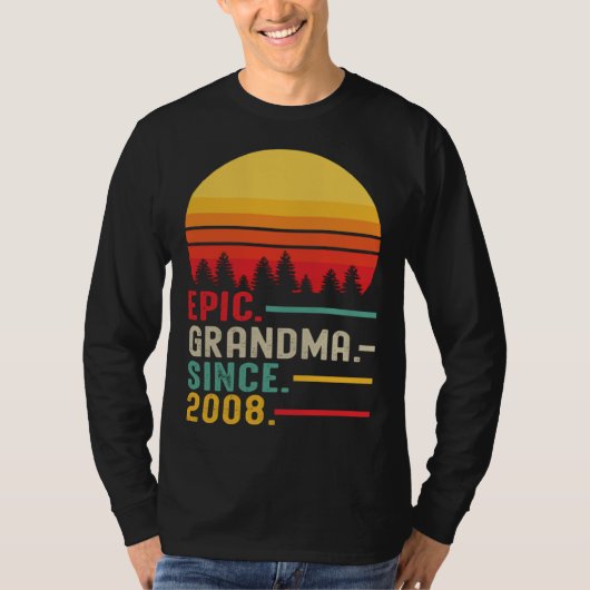 T-shirt Epic Grandma Since 2008 Happy Mothers Day (Devant)