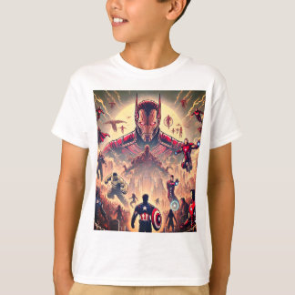 T-shirt "Epic Heroes vs Aliens Battle T-Shirt"